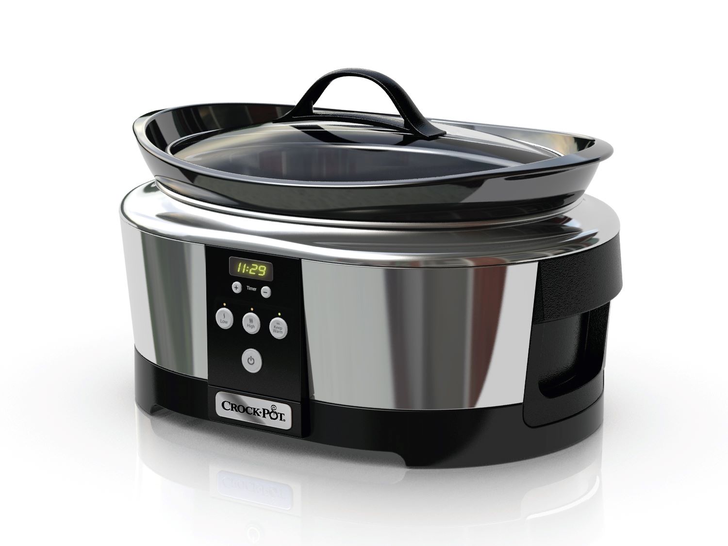 Crock-Pot SCCPCTS605-S olla eléctrica de cocción lenta, de 6 cuartos de  galón, programable, ideal para viajes.