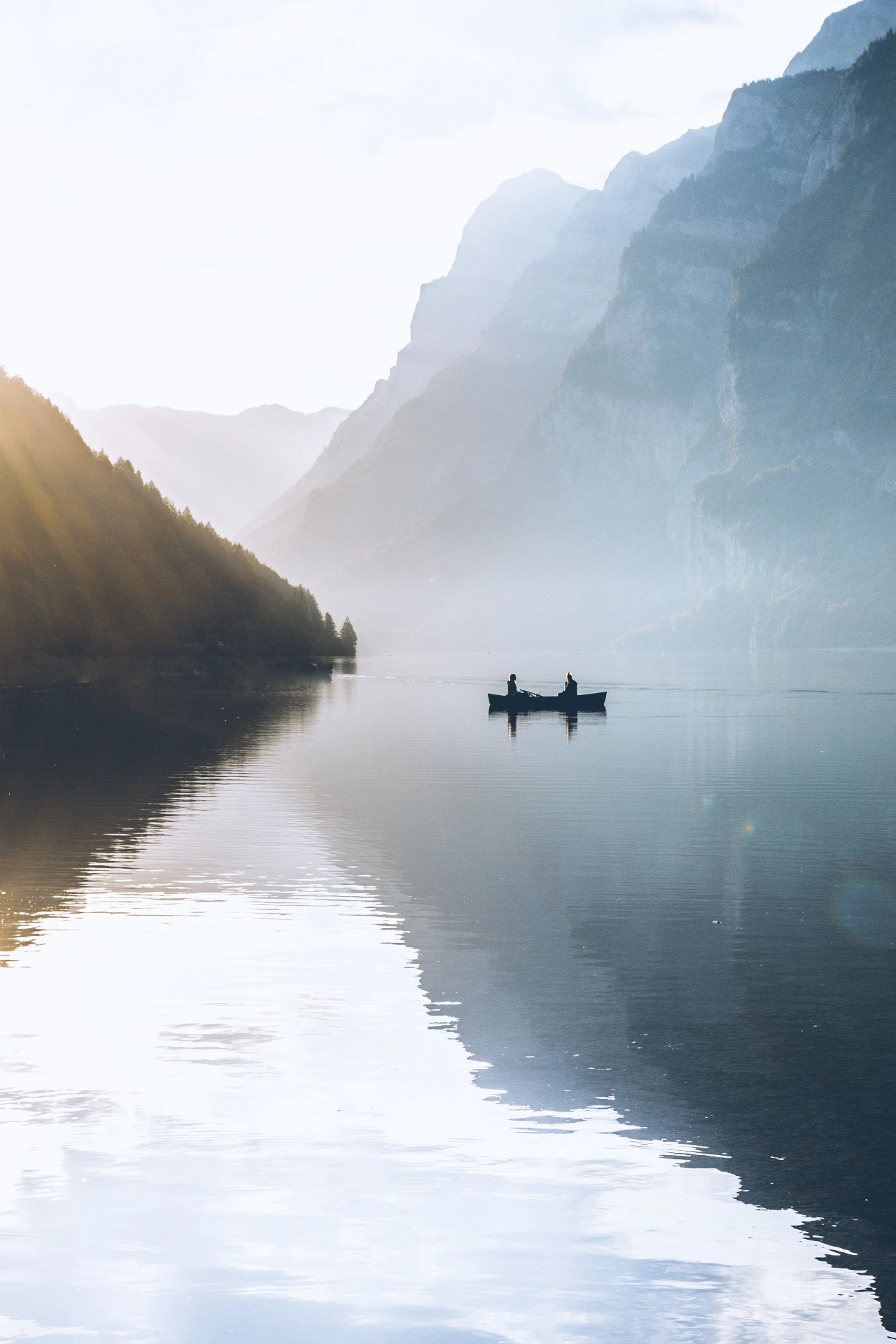 canoe on lake