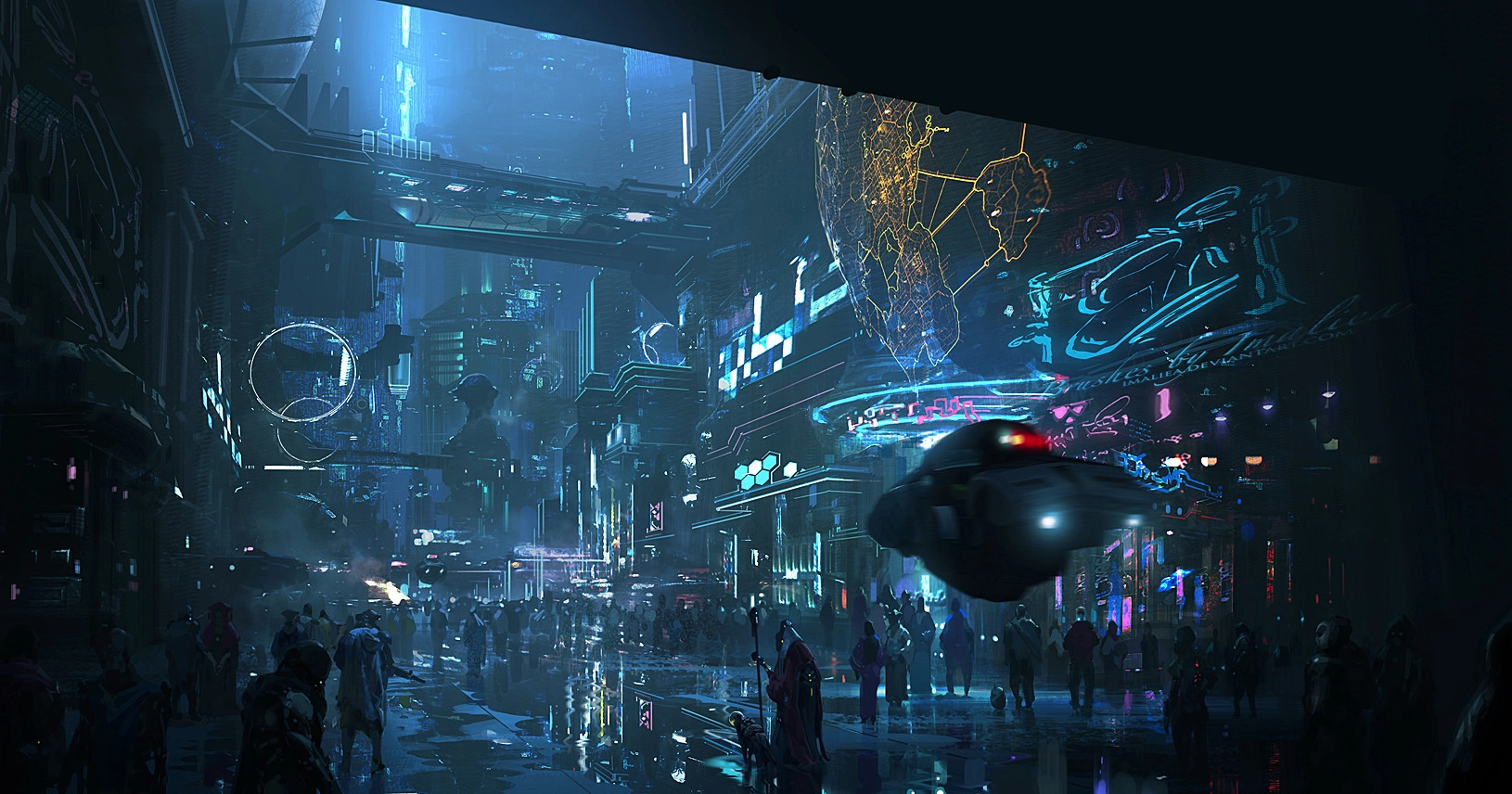 future city lights image