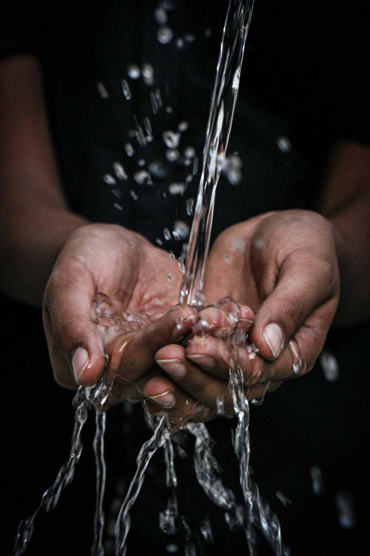 washing hands