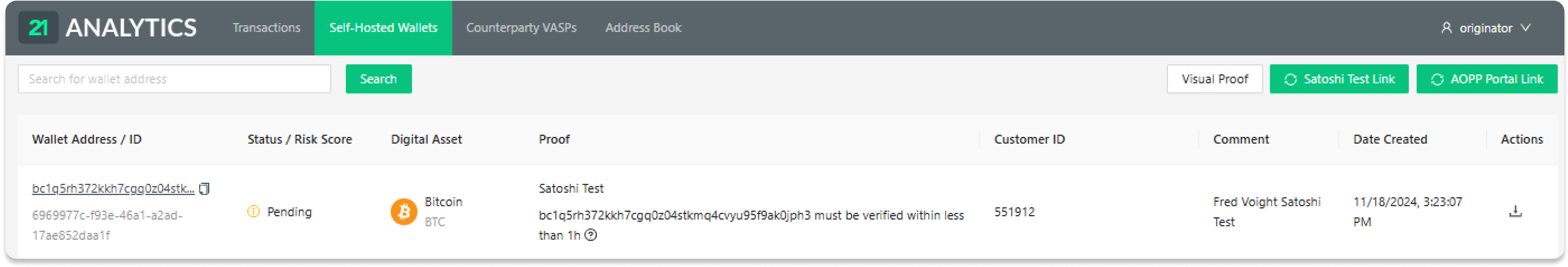 Notification in Compliance Dashboard - Fred Voight