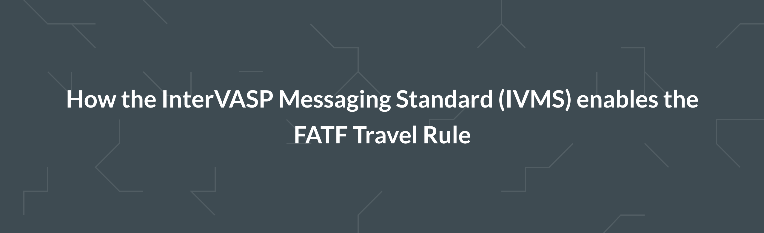 What is IVMS for FATF Travel Rule