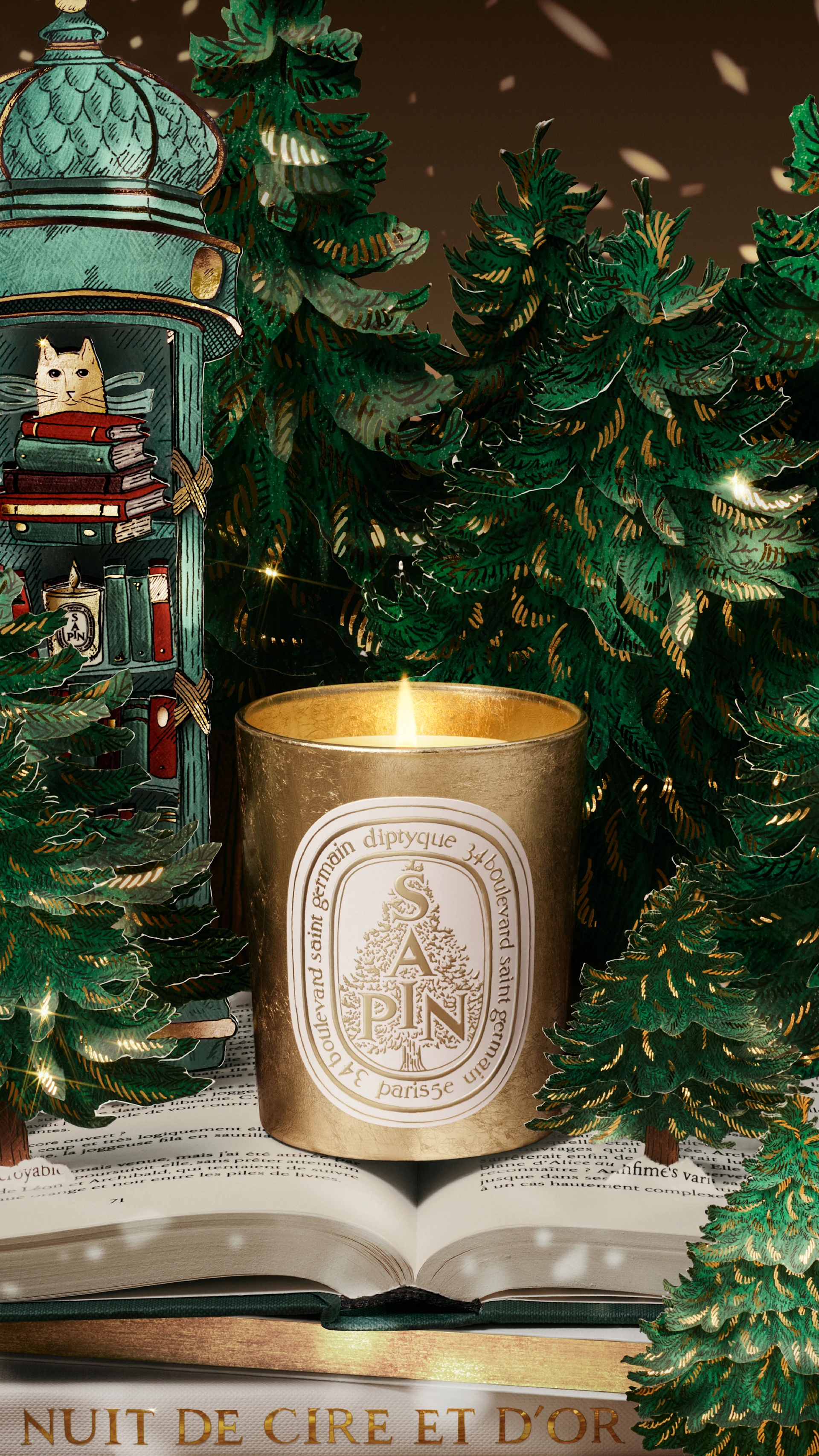 Discover Sapin (Pine Tree) adorned with a precious hand-applied finish