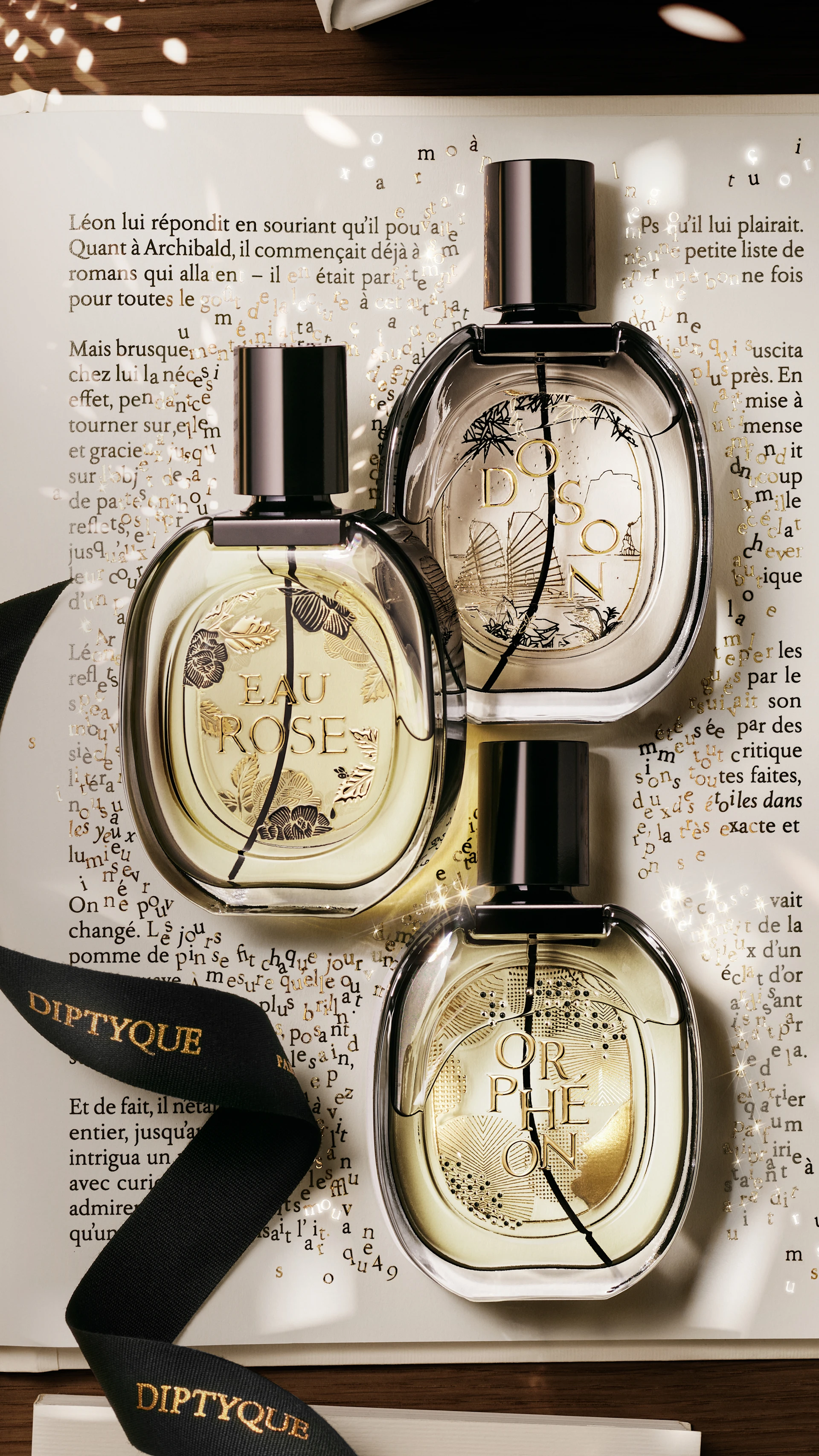 Gilded editions of Diptyque's most iconic fragrances.