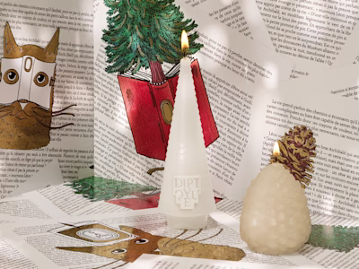 ホリデーを彩る繊細なキャンドルデュオ