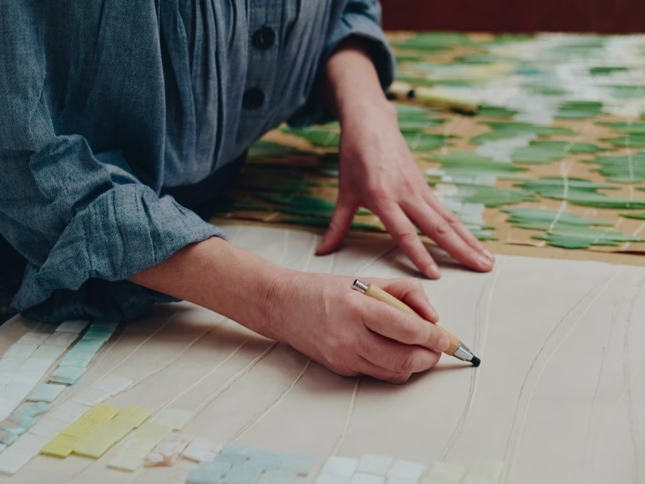 A mosaic artist's summer