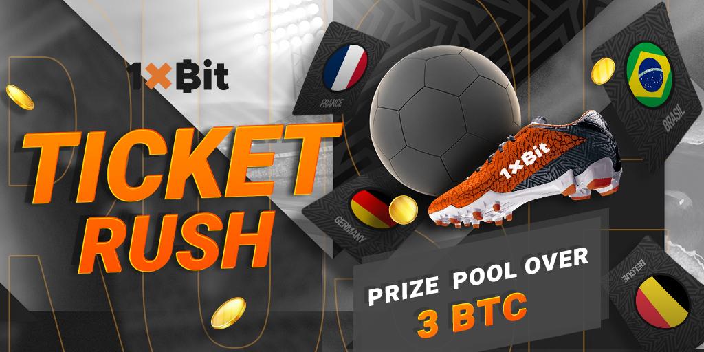 Bet on Qatar 2022: Take Part in Ticket Rush from 1xBit