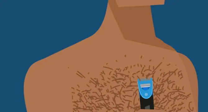 Taglia i peli del petto