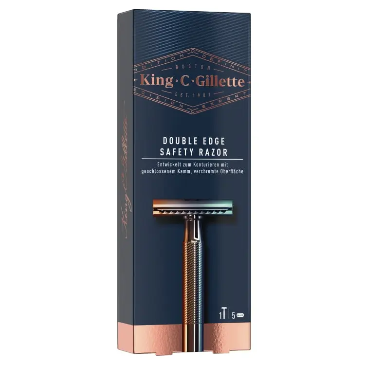 King C. Gillette Lot de rasoirs de sécurité à double tranchant