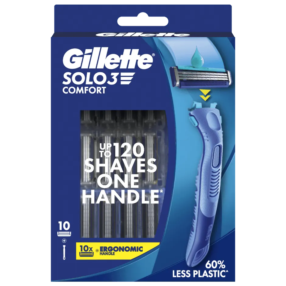 Gillette SOLO3 Comfort Razor + Blades