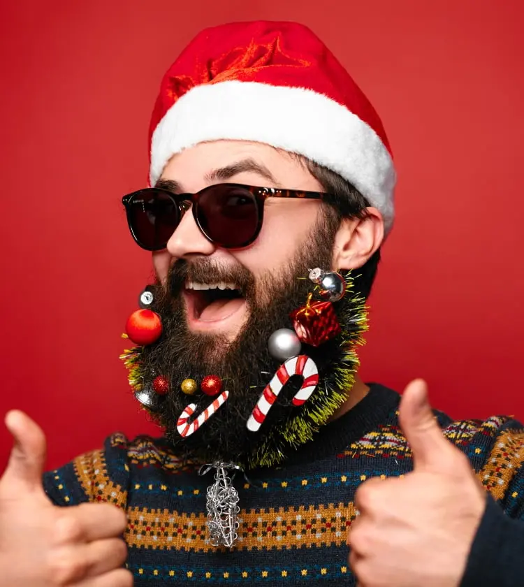 Démarquez-vous avec une barbe de Noël