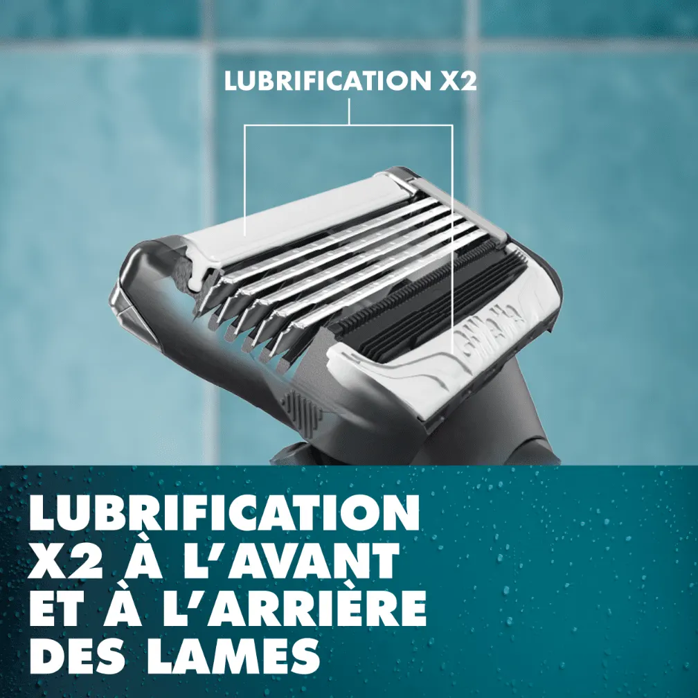 X2 Lubrification à l'avant et à l'arrière des pales