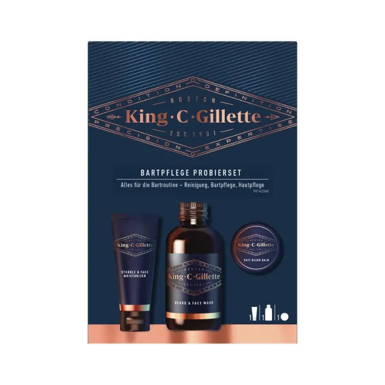 King C Gillette Bartpflegeset für Männer
