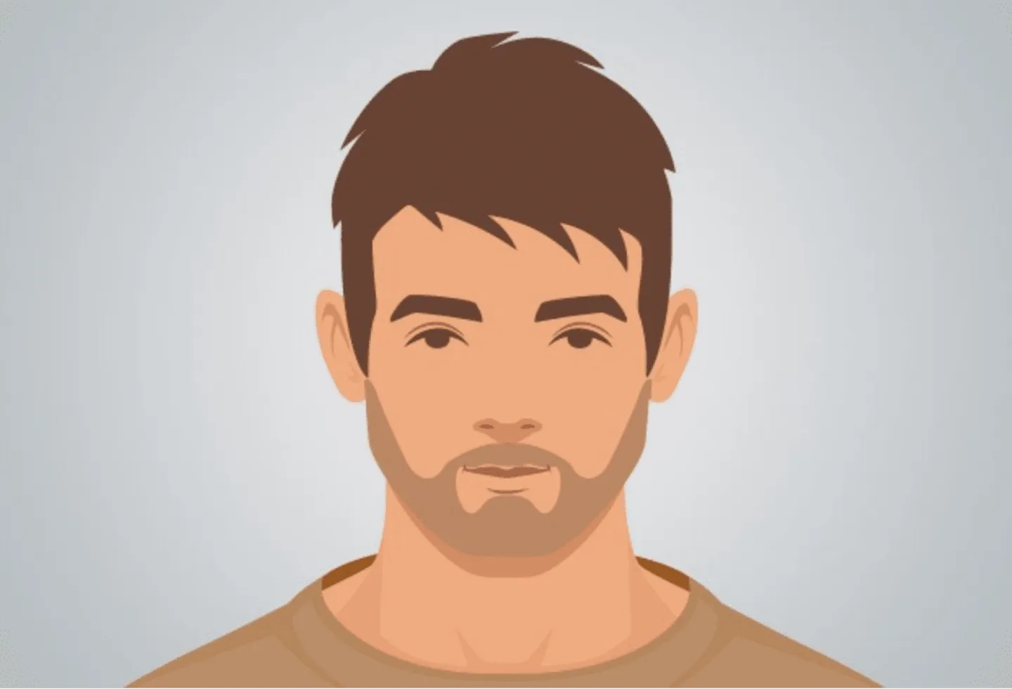 Illustration showing 3-Day Stubble Beard