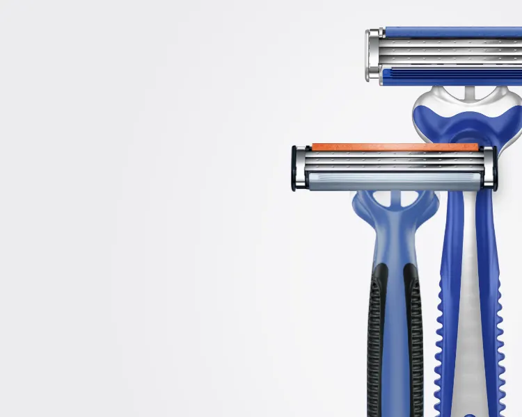 Família de Máquinas de Barbear Descartáveis da Gillette