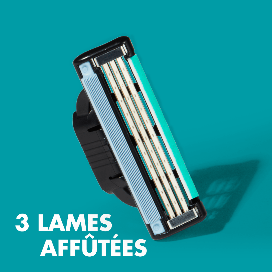 3 lames qui restent aiguisées longtemps