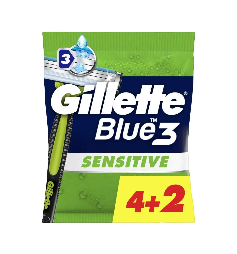 Gillette Blue 3 Sensitive Einwegrasierer 4+2er Pack