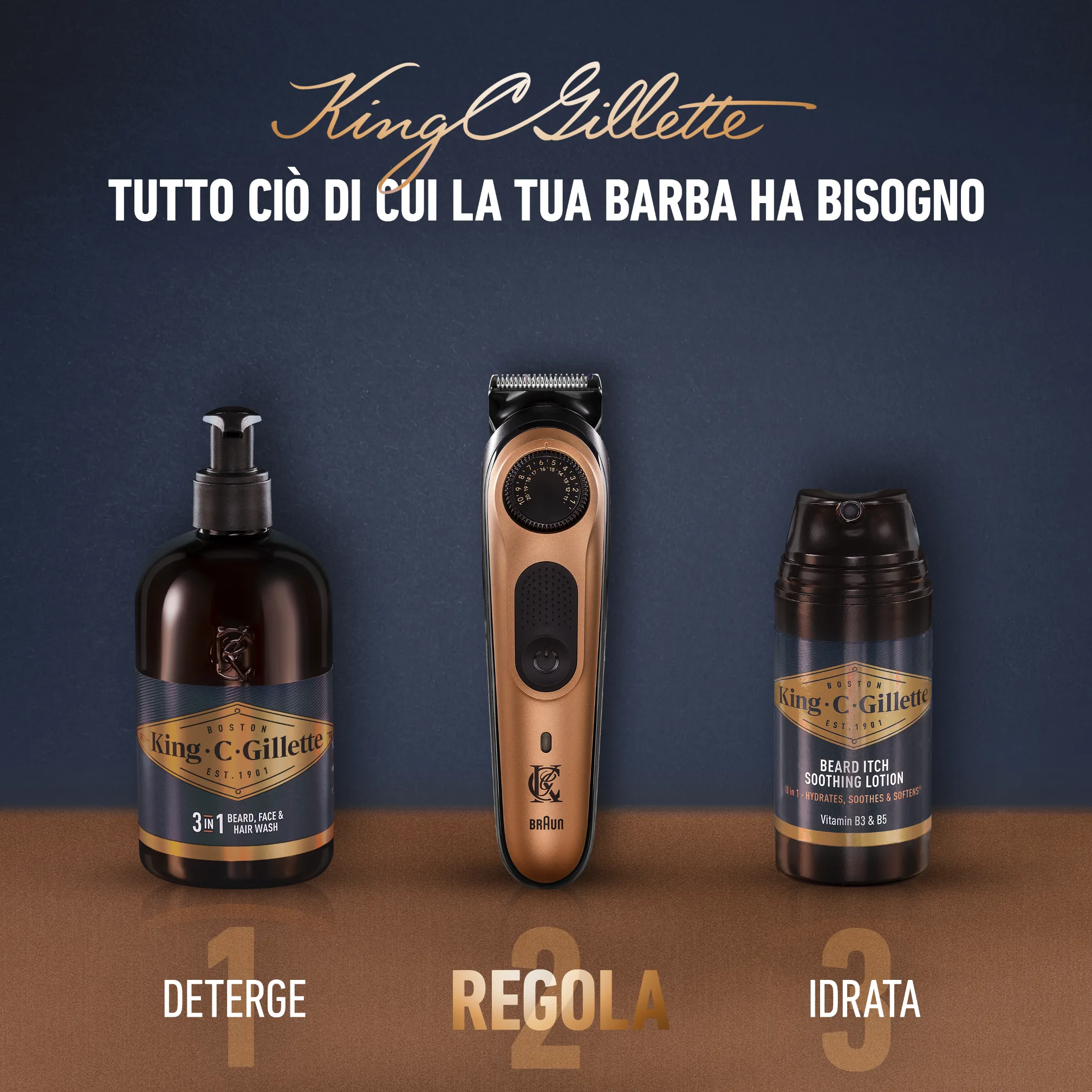 Regolabarba Elettrico PRO King C. Gillette 5