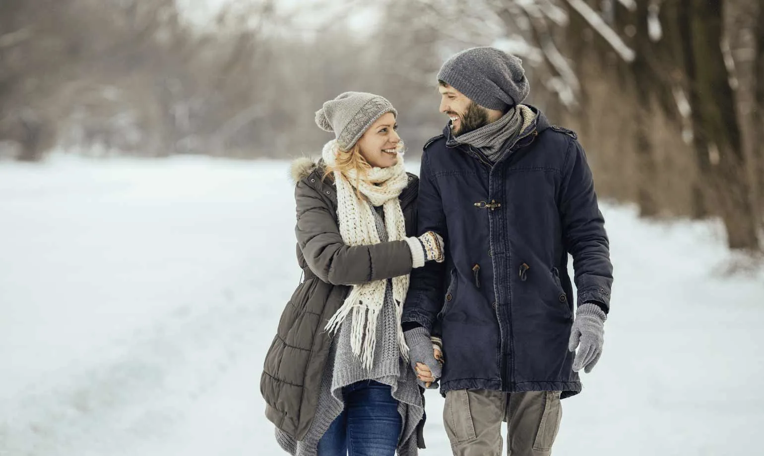 Une promenade romantique avec un être cher