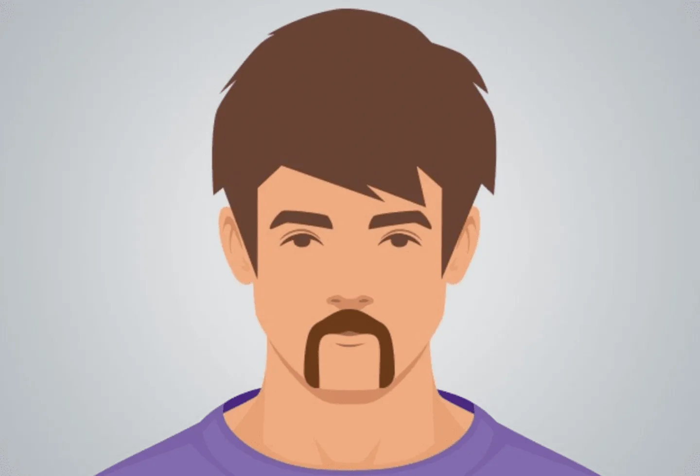 Illustration showing Horseshoe Moustache