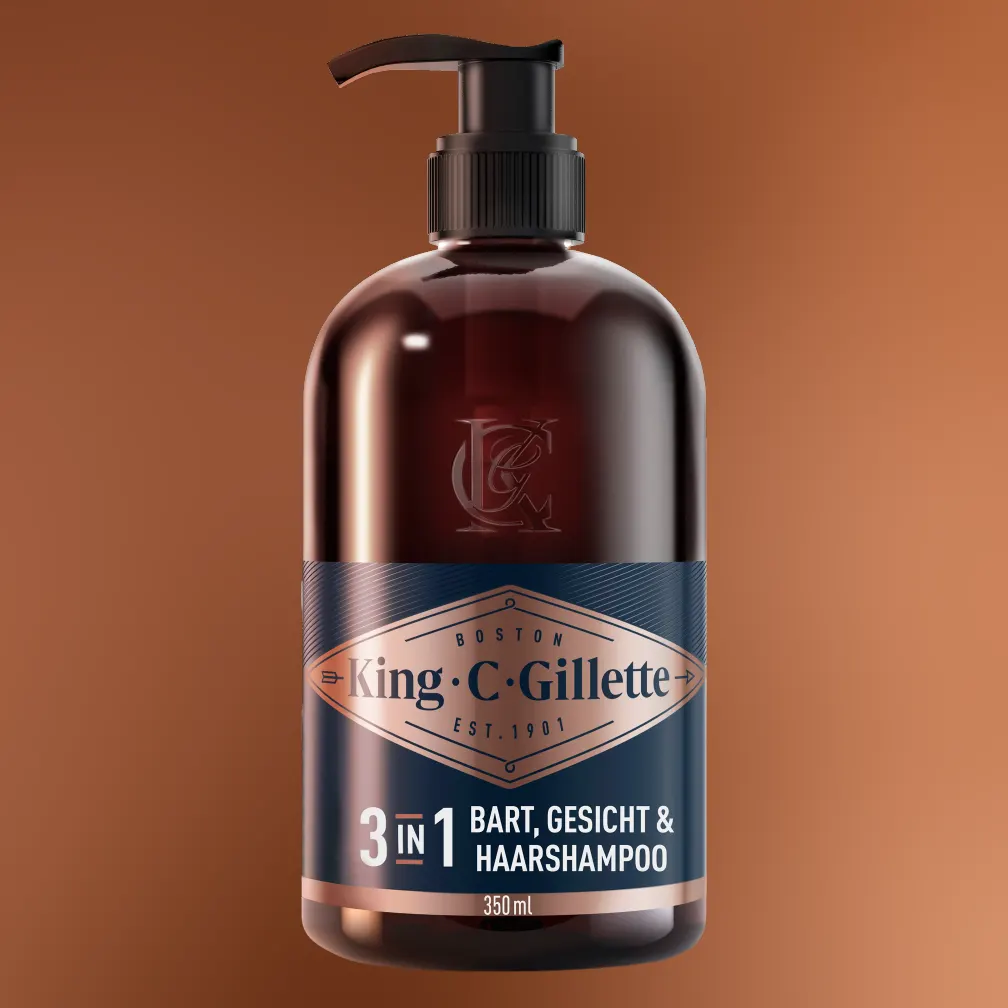 King C. Gillette Bart- und Gesichtsshampoo
