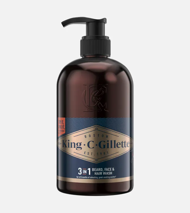 King C Gillette Beard Wash