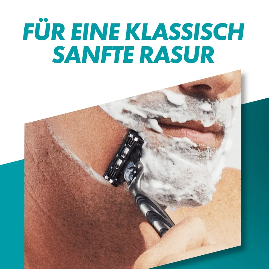 Für eine klassische, sanfte Rasur