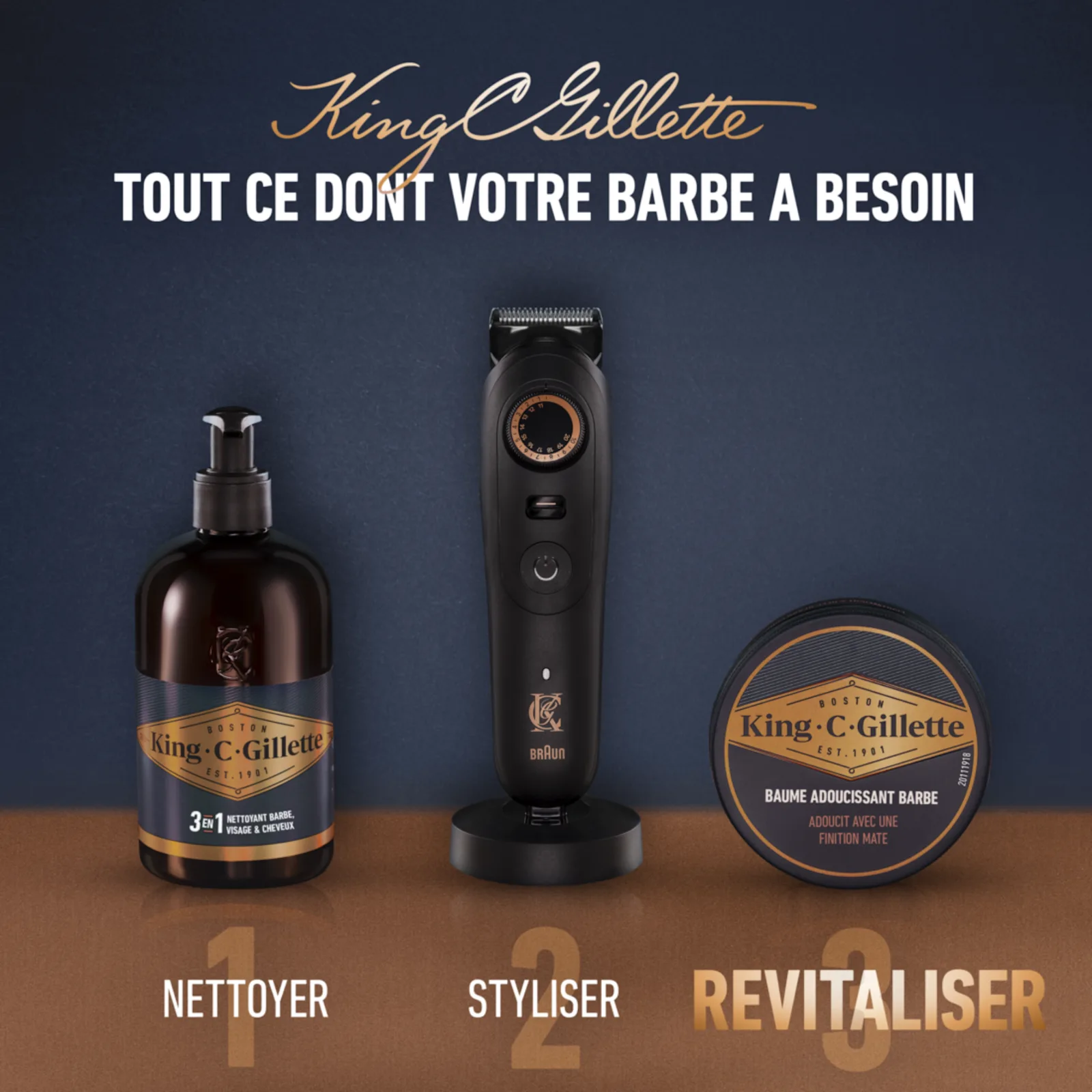 Baume à barbe King C. Gillette (100ml)