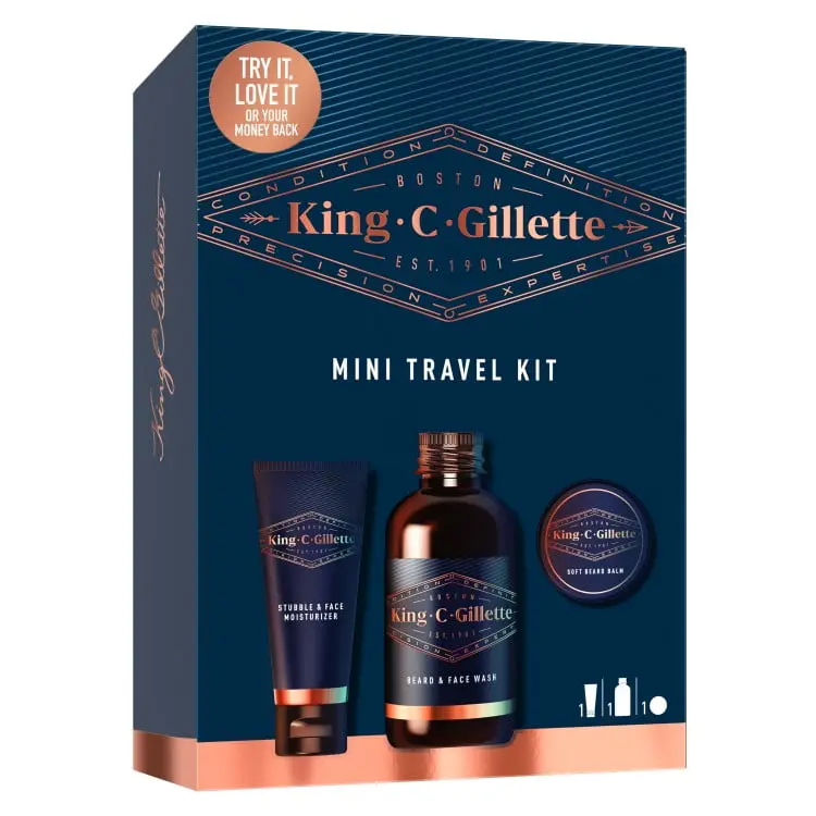 King C Gillette Beard Care Mini trousse de voyage
