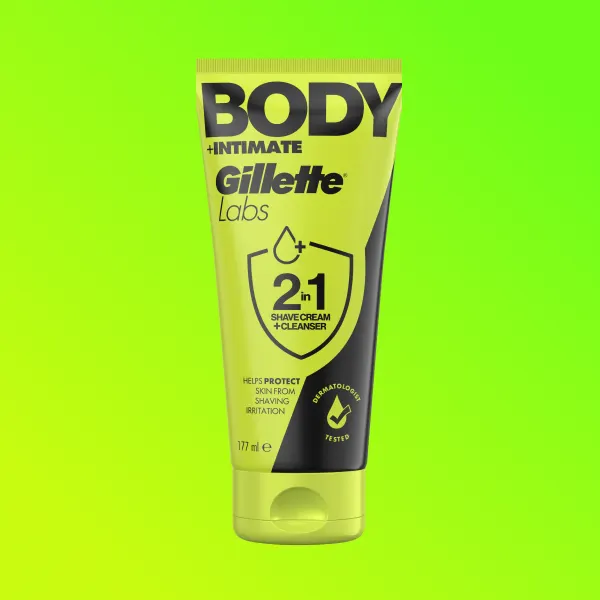GilletteLabs Body & Intimate Crème de rasage 2en1 | Soin apaisant