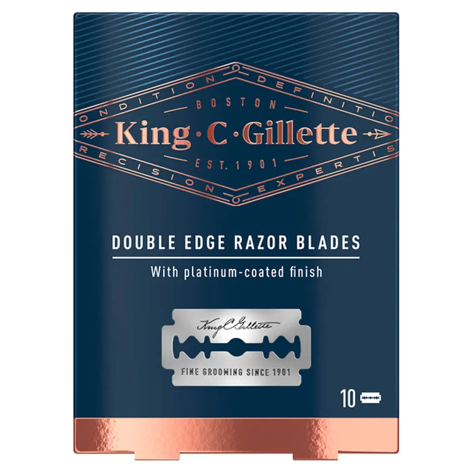King C. Gillette Double Edge Safety Razor Blade Refills