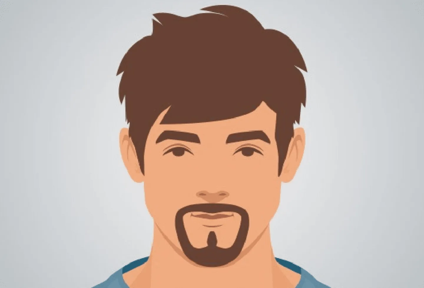 Illustration showing Goatee Beard