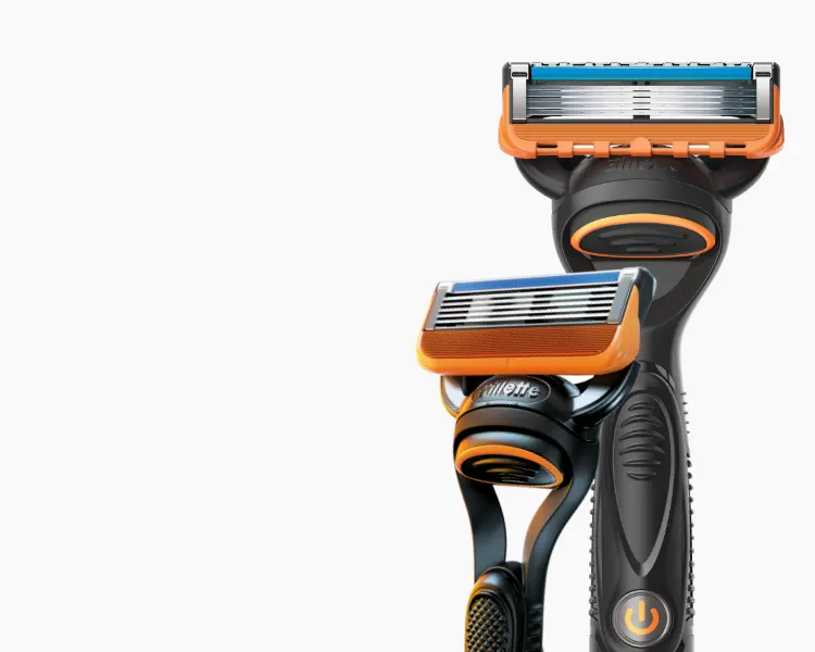 Ontdek de Fusion5-lijn van scheermessen met 5 mesjes en Gillette-mesjes