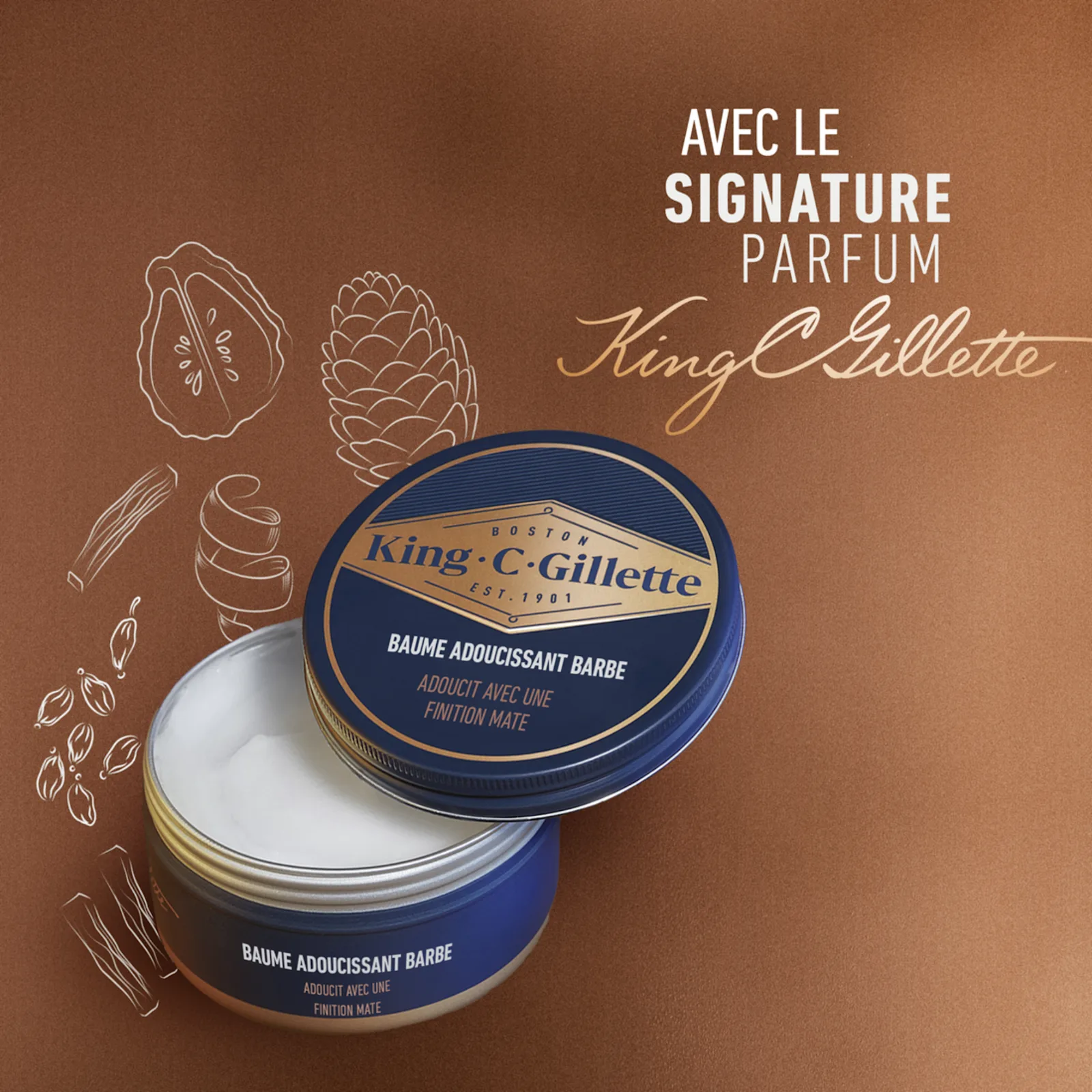 Baume à barbe King C. Gillette (100ml)