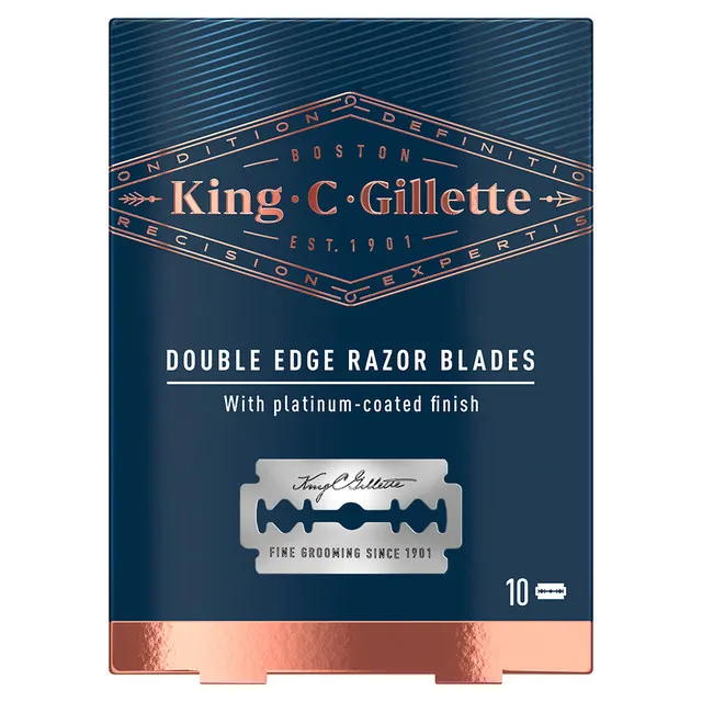 Image 1 King C. Gillette Double Edge Safety Razor Blade Refills