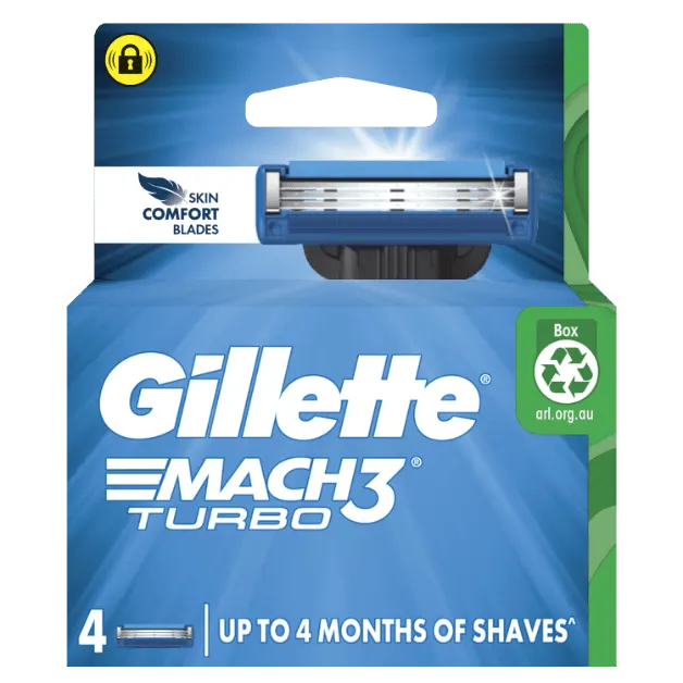 Gillette Mach3 Turbo 3D Refills