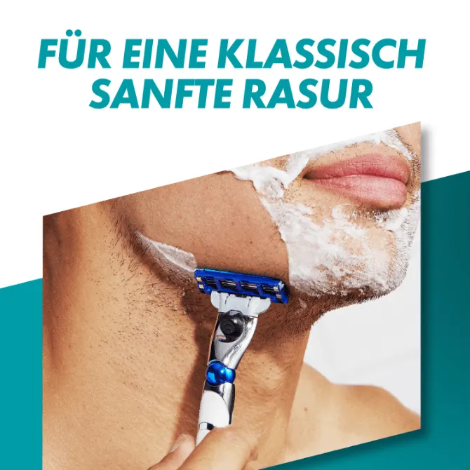 Gillette Mach3 Turbo Rasierer bietet 15 angenehme Rasuren