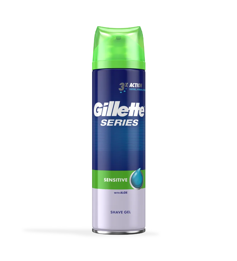 Gel de barbear série Gillette para homens