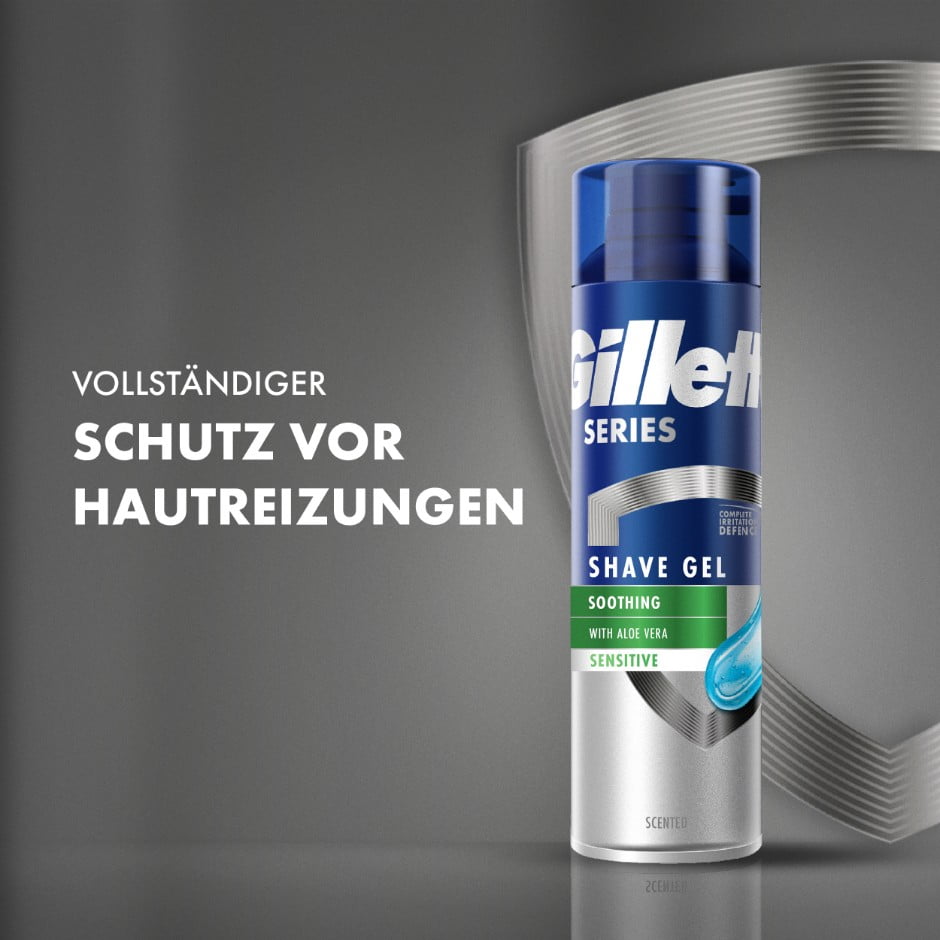 Gillette Series beruhigendes Rasiergel mit Aloe Vera | Gillette DE