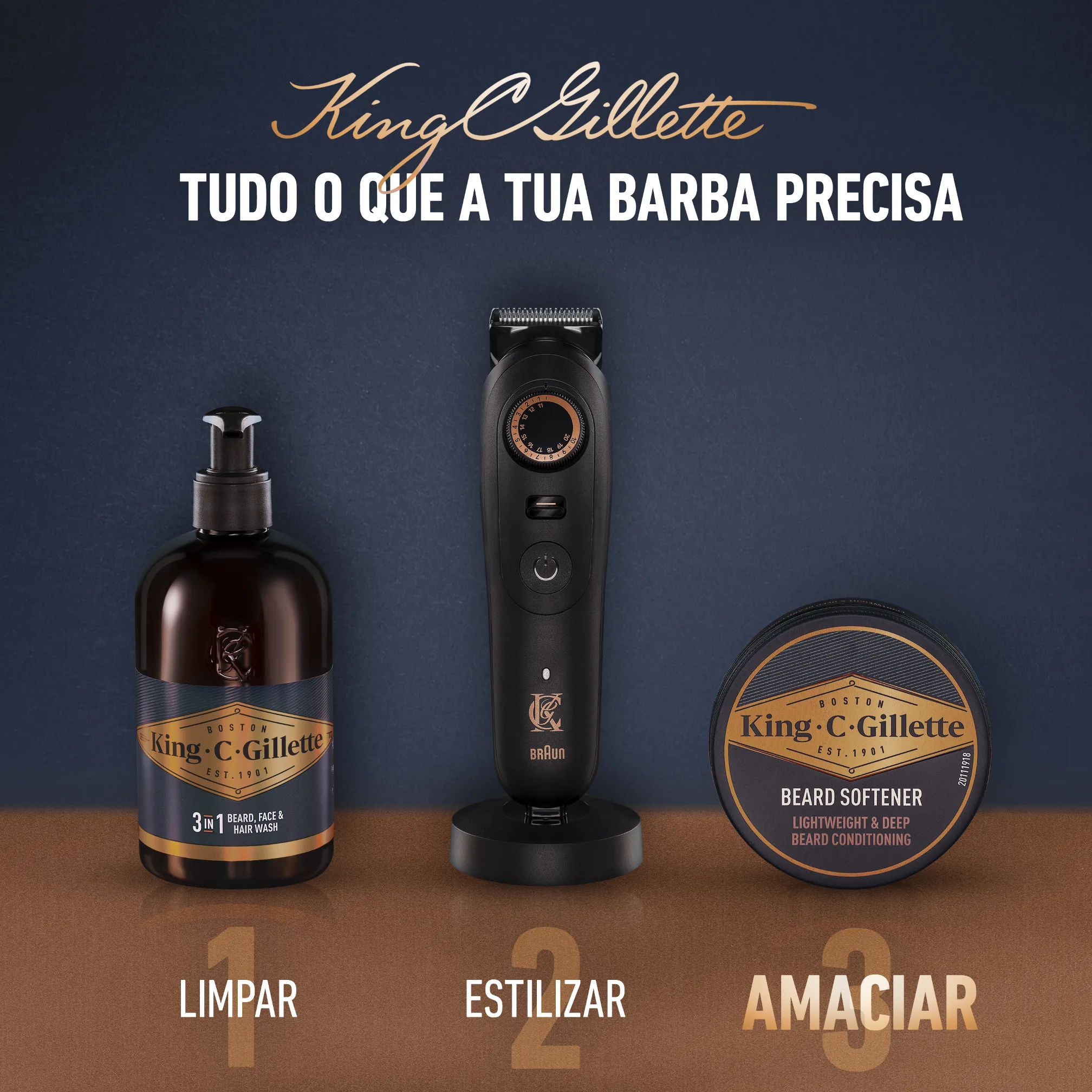 Bálsamo Suave Para Barba King C. Gillette