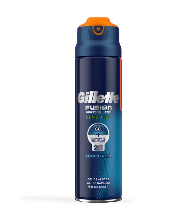 Gel Gillette Fusion® ProGlide® 2 em 1 Brisa Do Oceano
no cartão do produto exibido no artigo