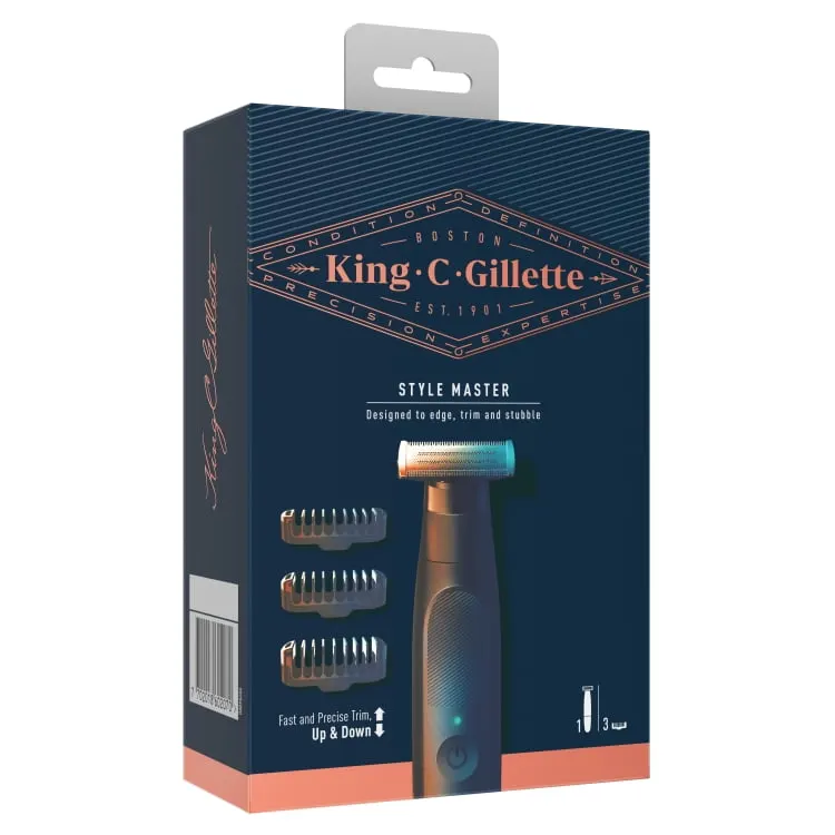 Tondeuse à Barbe King C. Gillette - Sans Fil, Rechargeable, Lavable - Neuf En Emballage