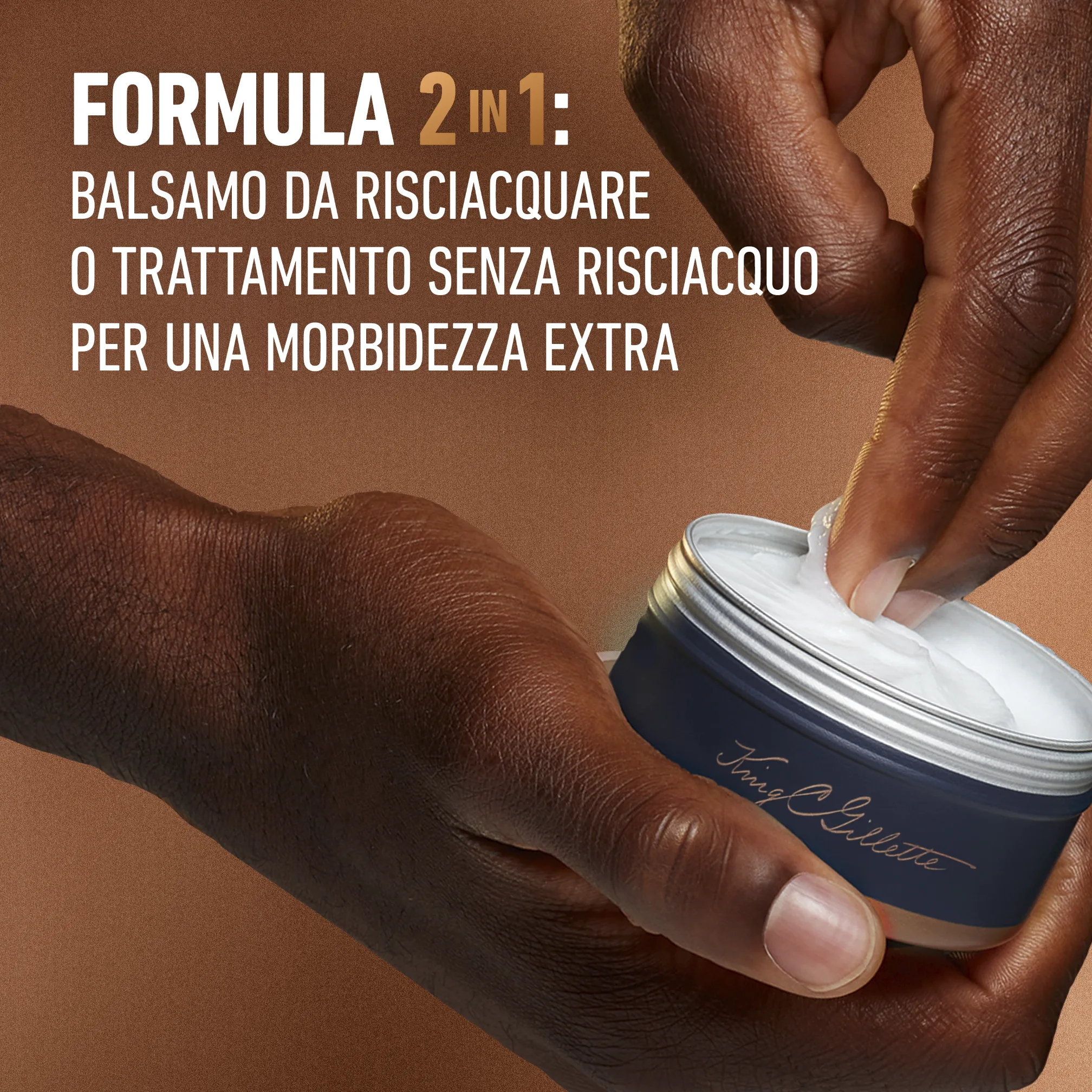 King C. Gillette Balsamo Delicato Da Barba Con Burro Di Cacao 3
