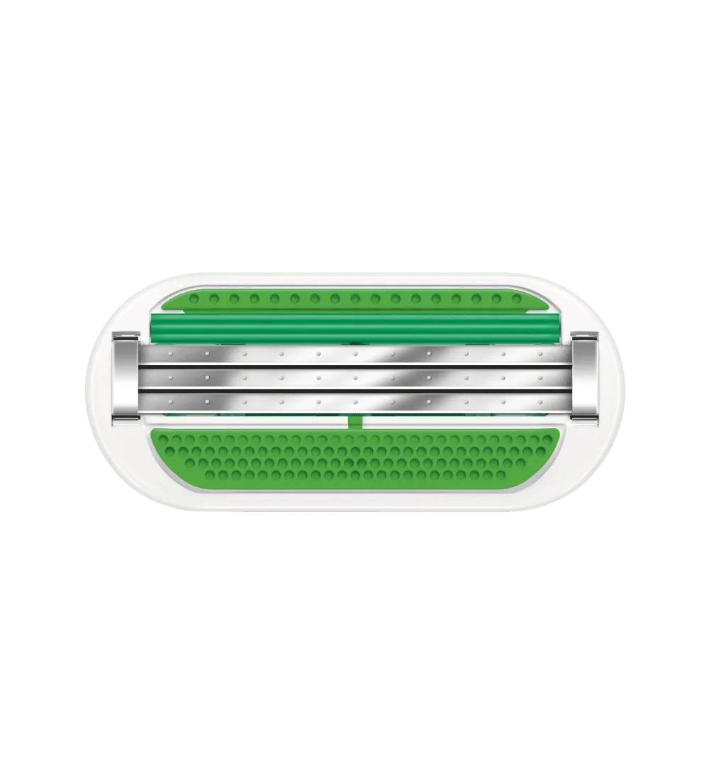 Lame di ricambio Gillette Body su sfondo bianco