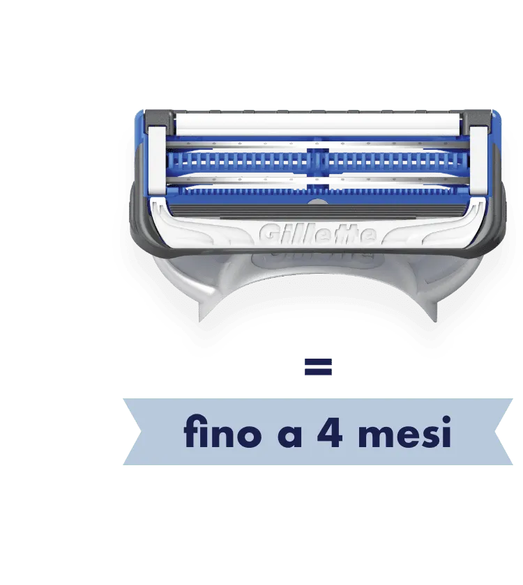 Fino a 4 mesi di rasatura per confezione