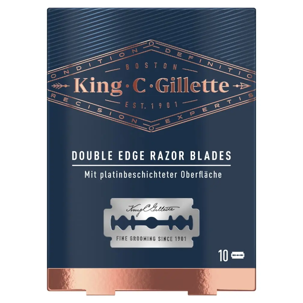 King C Gillette Double Edge Rasierklingenpackung
