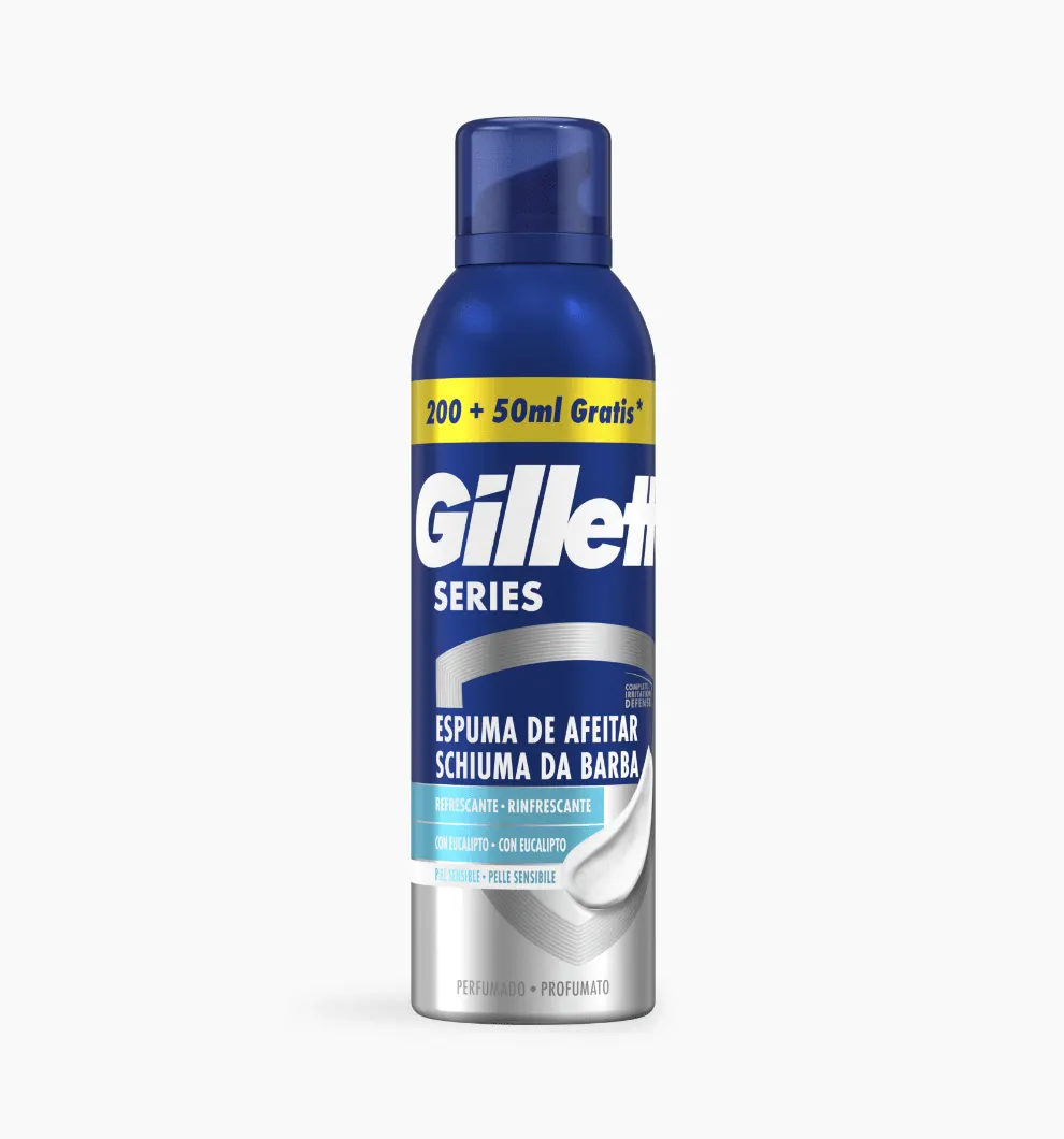 Gillette Series Espuma De Barbear Refrescante