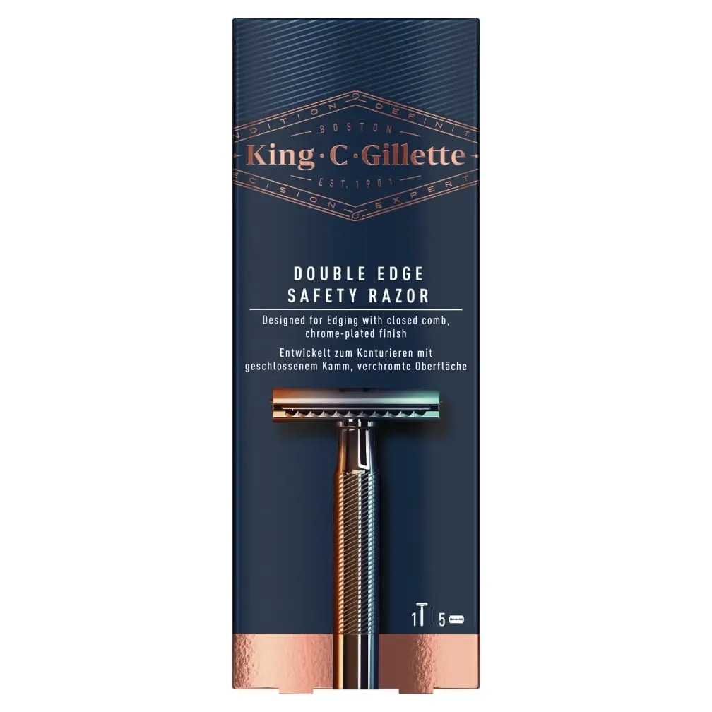 King C. Gillette Double Edge Rasierer-Pack