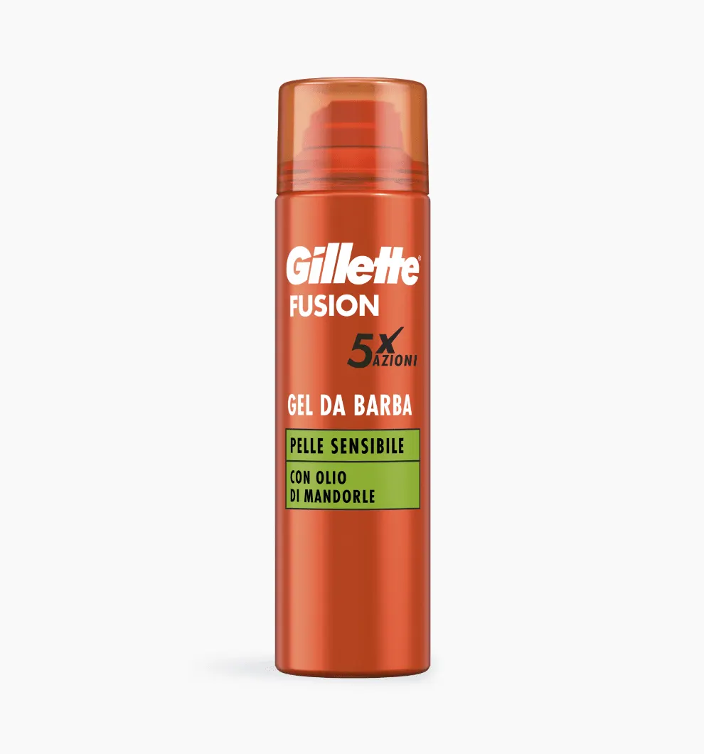 Gillette Fusion Gel De Barbear Sensitive, 200ml