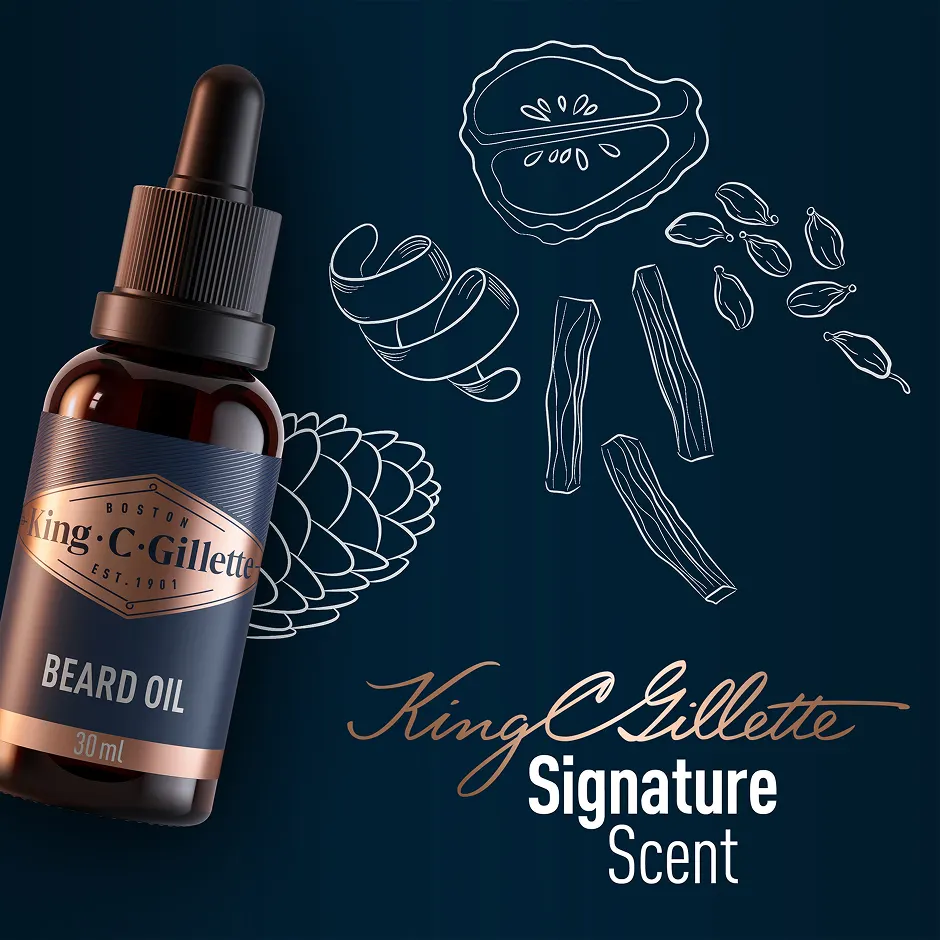 King C Gillette Beard Oil 30ml